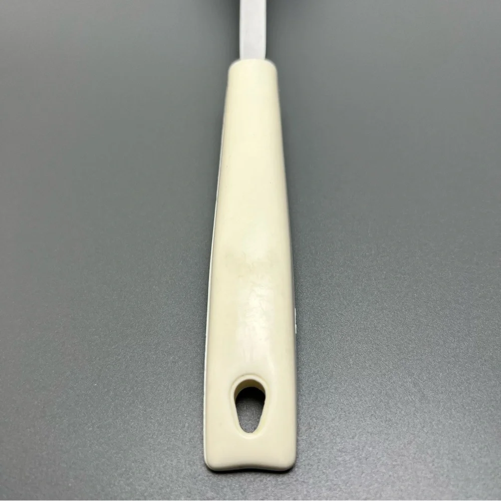 VTG EKCO Chromium Plated Stainless Spotted Spoon With White Handle MCM - Picture 5 of 13